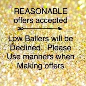 No low ball offers seriously ! Any reasonable ones will be accepted.